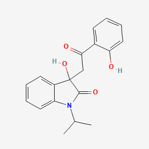 3-hydroxy-3-[2-(2-hydroxyphenyl)-2-oxoethyl]-1-isopropyl-1,3-dihydro-2H-indol-2-one