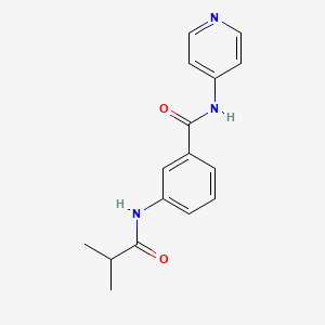 molecular formula C16H17N3O2 B4059133 3-(isobutyrylamino)-N-4-pyridinylbenzamide 