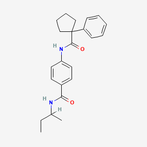 N-(sec-butyl)-4-{[(1-phenylcyclopentyl)carbonyl]amino}benzamide