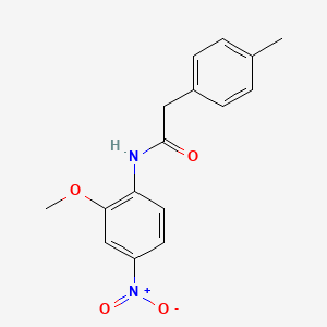 molecular formula C16H16N2O4 B4059195 N-(2-methoxy-4-nitrophenyl)-2-(4-methylphenyl)acetamide 