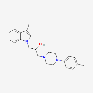 1-(2,3-dimethyl-1H-indol-1-yl)-3-[4-(4-methylphenyl)-1-piperazinyl]-2-propanol