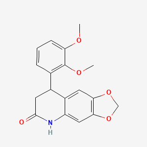 molecular formula C18H17NO5 B4059220 8-(2,3-dimethoxyphenyl)-7,8-dihydro[1,3]dioxolo[4,5-g]quinolin-6(5H)-one 