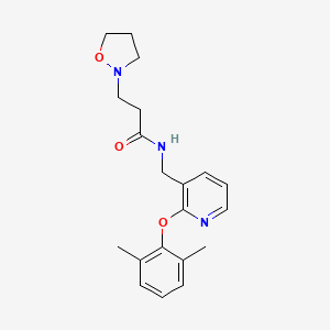 N-{[2-(2,6-dimethylphenoxy)-3-pyridinyl]methyl}-3-(2-isoxazolidinyl)propanamide