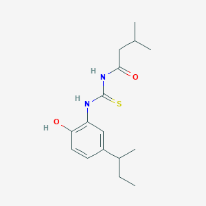 N-{[(5-sec-butyl-2-hydroxyphenyl)amino]carbonothioyl}-3-methylbutanamide