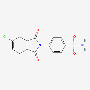 molecular formula C14H13ClN2O4S B4059257 4-(5-氯-1,3-二氧代-1,3,3a,4,7,7a-六氢-2H-异吲哚-2-基)苯磺酰胺 