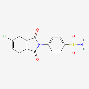 4-(5-chloro-1,3-dioxo-1,3,3a,4,7,7a-hexahydro-2H-isoindol-2-yl)benzenesulfonamide