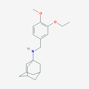 N-(3-ethoxy-4-methoxybenzyl)tricyclo[3.3.1.1~3,7~]decan-1-amine
