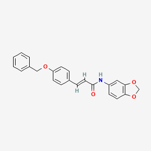 N-1,3-benzodioxol-5-yl-3-[4-(benzyloxy)phenyl]acrylamide