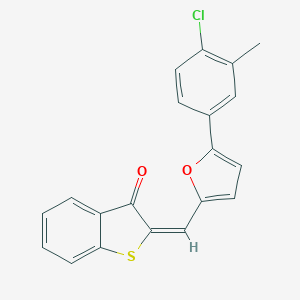 2-{[5-(4-chloro-3-methylphenyl)-2-furyl]methylene}-1-benzothiophen-3(2H)-one