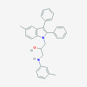 molecular formula C31H30N2O B405932 1-(5-methyl-2,3-diphenyl-1H-indol-1-yl)-3-(3-toluidino)-2-propanol 