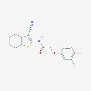 N-(3-cyano-4,5,6,7-tetrahydro-1-benzothiophen-2-yl)-2-(3,4-dimethylphenoxy)acetamide