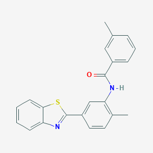 N-[5-(1,3-benzothiazol-2-yl)-2-methylphenyl]-3-methylbenzamide