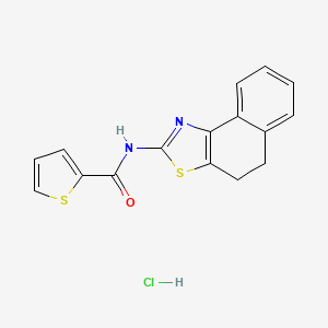 molecular formula C16H13ClN2OS2 B4059375 N-(4,5-二氢萘并[1,2-d][1,3]噻唑-2-基)-2-噻吩甲酰胺盐酸盐 