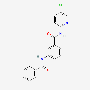 molecular formula C19H14ClN3O2 B4059378 3-(benzoylamino)-N-(5-chloro-2-pyridinyl)benzamide CAS No. 600124-51-4