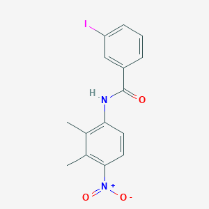 molecular formula C15H13IN2O3 B4059385 N-(2,3-dimethyl-4-nitrophenyl)-3-iodobenzamide 