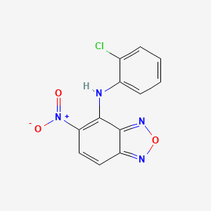 molecular formula C12H7ClN4O3 B4059386 N-(2-氯苯基)-5-硝基-2,1,3-苯并恶二唑-4-胺 