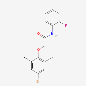 molecular formula C16H15BrFNO2 B4059394 2-(4-bromo-2,6-dimethylphenoxy)-N-(2-fluorophenyl)acetamide 