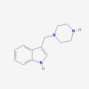 molecular formula C13H17N3 B040594 3-(piperazin-1-ylmethyl)-1H-indole CAS No. 114746-66-6