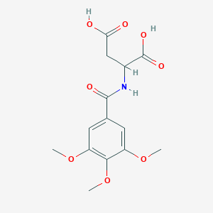 molecular formula C14H17NO8 B4059406 N-(3,4,5-三甲氧基苯甲酰)天冬氨酸 