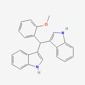 molecular formula C24H20N2O B4059418 3,3'-[(2-methoxyphenyl)methylene]bis-1H-indole 