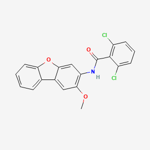 molecular formula C20H13Cl2NO3 B4059425 2,6-dichloro-N-(2-methoxydibenzo[b,d]furan-3-yl)benzamide 