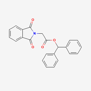 molecular formula C23H17NO4 B4059427 二苯甲基(1,3-二氧代-1,3-二氢-2H-异吲哚-2-基)乙酸酯 CAS No. 3312-88-7