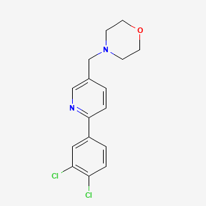 4-{[6-(3,4-dichlorophenyl)pyridin-3-yl]methyl}morpholine