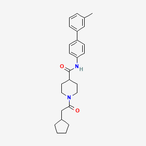 1-(cyclopentylacetyl)-N-(3'-methyl-4-biphenylyl)-4-piperidinecarboxamide