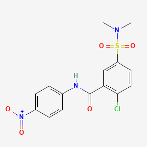 2-chloro-5-[(dimethylamino)sulfonyl]-N-(4-nitrophenyl)benzamide