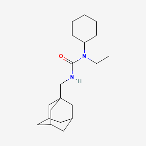 molecular formula C20H34N2O B4059540 N'-(1-adamantylmethyl)-N-cyclohexyl-N-ethylurea 