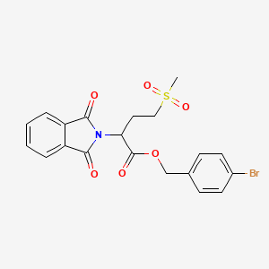 4-bromobenzyl 2-(1,3-dioxo-1,3-dihydro-2H-isoindol-2-yl)-4-(methylsulfonyl)butanoate