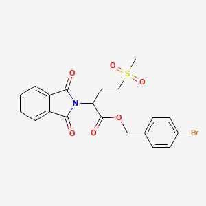 molecular formula C20H18BrNO6S B4059548 4-bromobenzyl 2-(1,3-dioxo-1,3-dihydro-2H-isoindol-2-yl)-4-(methylsulfonyl)butanoate 