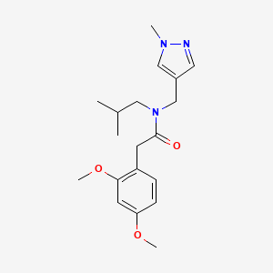 2-(2,4-dimethoxyphenyl)-N-isobutyl-N-[(1-methyl-1H-pyrazol-4-yl)methyl]acetamide