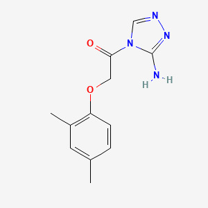 molecular formula C12H14N4O2 B4059588 4-[(2,4-dimethylphenoxy)acetyl]-4H-1,2,4-triazol-3-amine 