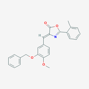 4-[3-(benzyloxy)-4-methoxybenzylidene]-2-(2-methylphenyl)-1,3-oxazol-5(4H)-one