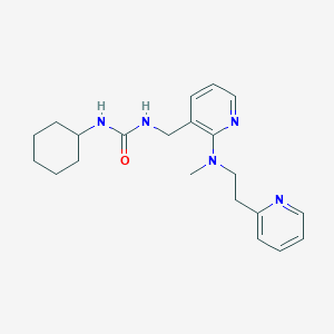 molecular formula C21H29N5O B4059716 N-环己基-N'-[(2-{甲基[2-(2-吡啶基)乙基]氨基}-3-吡啶基)甲基]脲 