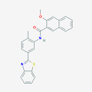 N-[5-(1,3-benzothiazol-2-yl)-2-methylphenyl]-3-methoxy-2-naphthamide