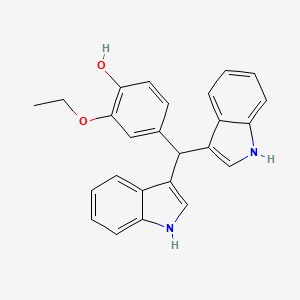 molecular formula C25H22N2O2 B4059758 4-(di-1H-indol-3-ylmethyl)-2-ethoxyphenol 