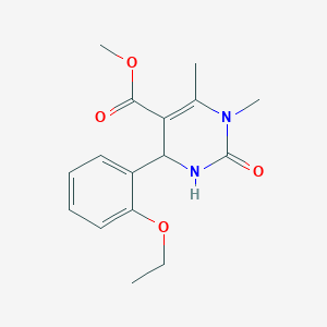 molecular formula C16H20N2O4 B4059763 4-(2-乙氧基苯基)-1,6-二甲基-2-氧代-1,2,3,4-四氢-5-嘧啶甲酸甲酯 