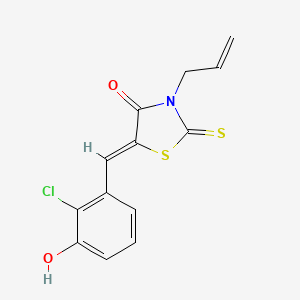 3-allyl-5-(2-chloro-3-hydroxybenzylidene)-2-thioxo-1,3-thiazolidin-4-one