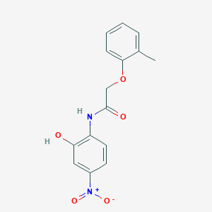molecular formula C15H14N2O5 B4059865 N-(2-羟基-4-硝基苯基)-2-(2-甲基苯氧基)乙酰胺 