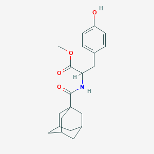 molecular formula C21H27NO4 B4059871 methyl N-(1-adamantylcarbonyl)tyrosinate 