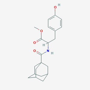 molecular formula C21H27NO4 B4059871 N-(1-金刚烷基羰基)酪氨酸甲酯 