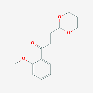 3-(1,3-Dioxan-2-yl)-1-(2-methoxyphenyl)propan-1-one