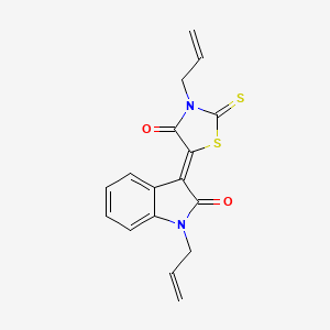 1-allyl-3-(3-allyl-4-oxo-2-thioxo-1,3-thiazolidin-5-ylidene)-1,3-dihydro-2H-indol-2-one