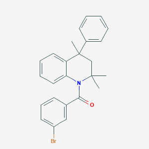 1-(3-Bromobenzoyl)-2,2,4-trimethyl-4-phenyl-1,2,3,4-tetrahydroquinoline