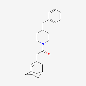 molecular formula C24H33NO B4059948 1-(1-金刚烷基乙酰)-4-苄基哌啶 