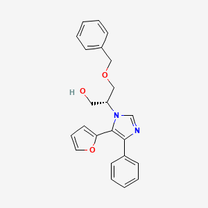 (2R)-3-(benzyloxy)-2-[5-(2-furyl)-4-phenyl-1H-imidazol-1-yl]propan-1-ol