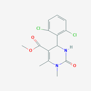 methyl 4-(2,6-dichlorophenyl)-1,6-dimethyl-2-oxo-1,2,3,4-tetrahydro-5-pyrimidinecarboxylate