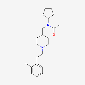 N-cyclopentyl-N-({1-[2-(2-methylphenyl)ethyl]-4-piperidinyl}methyl)acetamide